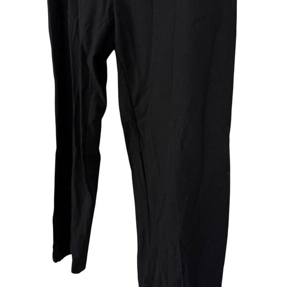 Eileen Fisher Stretch Knit Crepe Stretch Pull On Elastic Waist Black Pants sz L - Picture 9 of 16